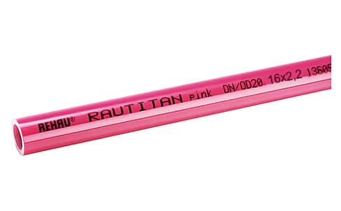 Rehau Rautitan pink (200 м) 16х2,2 мм труба из сшитого полиэтилена