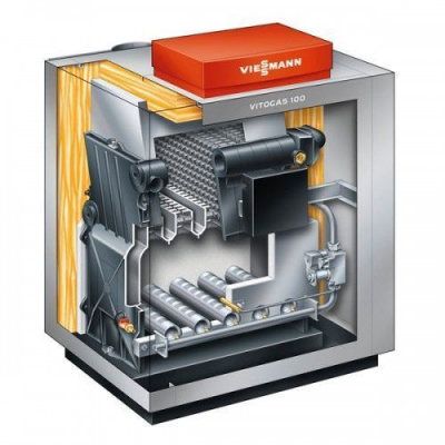 Напольный газовый котел Viessmann Vitogas 100-F 42 кВт с Vitotronic 200 Тип KO2B GS1D882